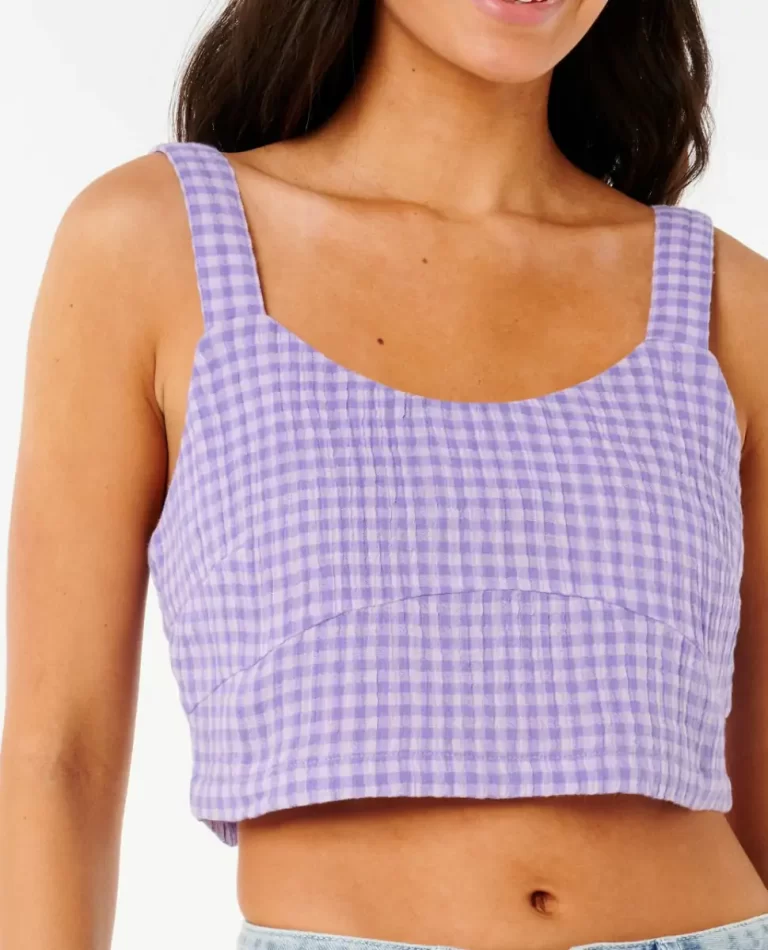Shirts & Tops Premium Surf Check Crop Rip Curl Women - 5