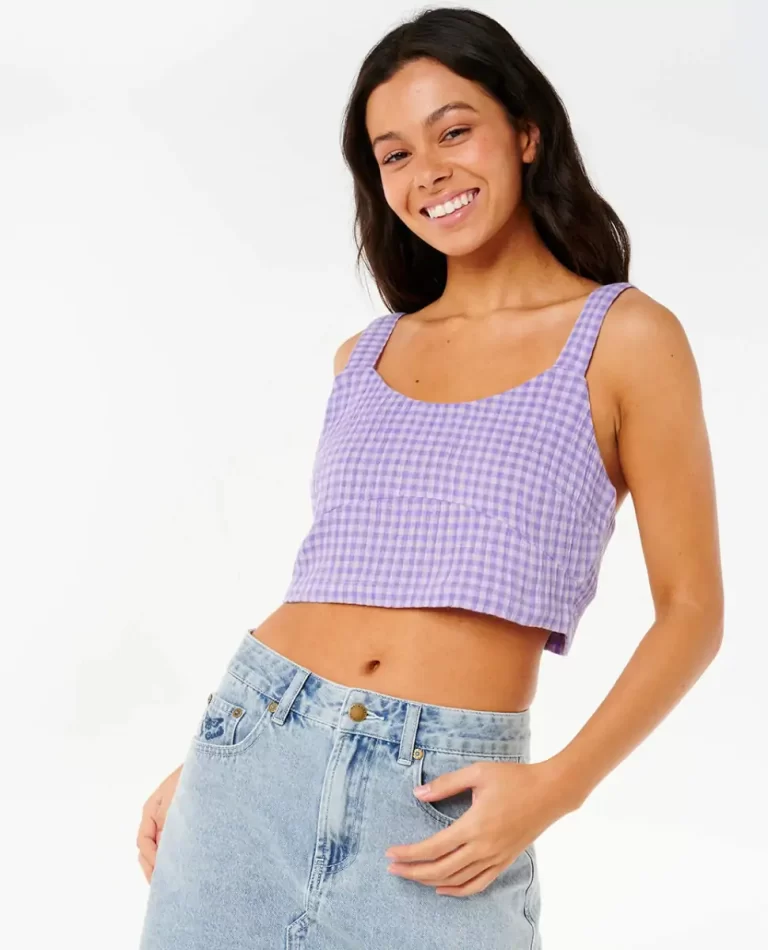 Shirts & Tops Premium Surf Check Crop Rip Curl Women - 1
