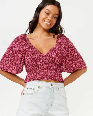 Shirts & Tops Rip Curl Beach Party Short Sleeve Top Women - 1
