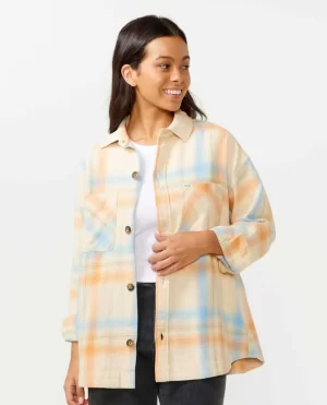 Shirts & Tops Women Rip Curl Beach Party Flannel Shirt - 1