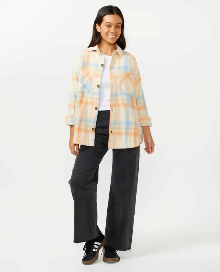 Shirts & Tops Women Rip Curl Beach Party Flannel Shirt - 4