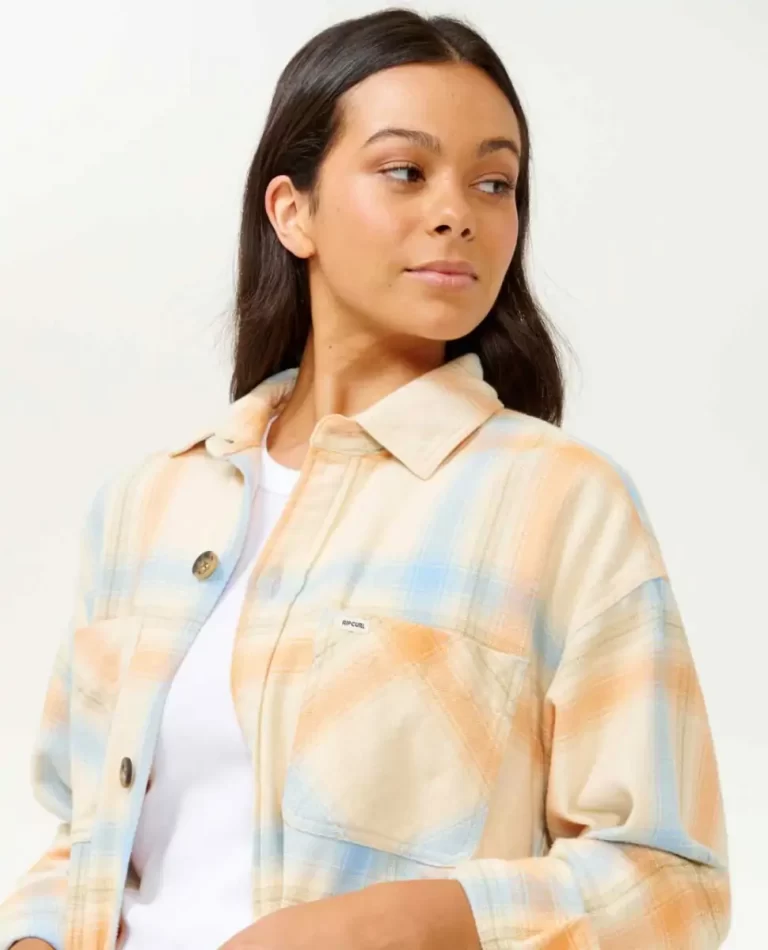 Shirts & Tops Women Rip Curl Beach Party Flannel Shirt - 5