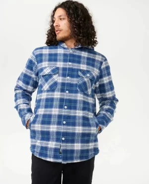 Shores Sherpa Lined Flannel Shirt Rip Curl Men Shirts & Flannels - 1