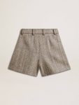Skirts & Shorts Ecru Brown Women’s Ecru Brown Shorts In Herringbone Wool Women Golden Goose - 2