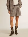 Skirts & Shorts Ecru Brown Women’s Ecru Brown Shorts In Herringbone Wool Women Golden Goose - 3
