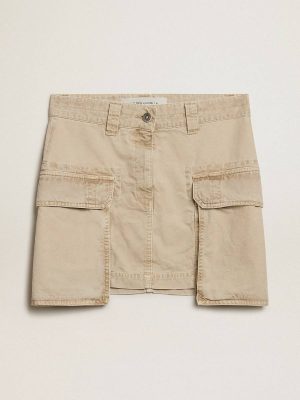 Skirts & Shorts Khaki-Colored Cargo Skirt Golden Goose Khaki Women - 1