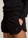 Skirts & Shorts Women's Black Shorts With Tone-On-Tone Star Women Black Golden Goose - 2