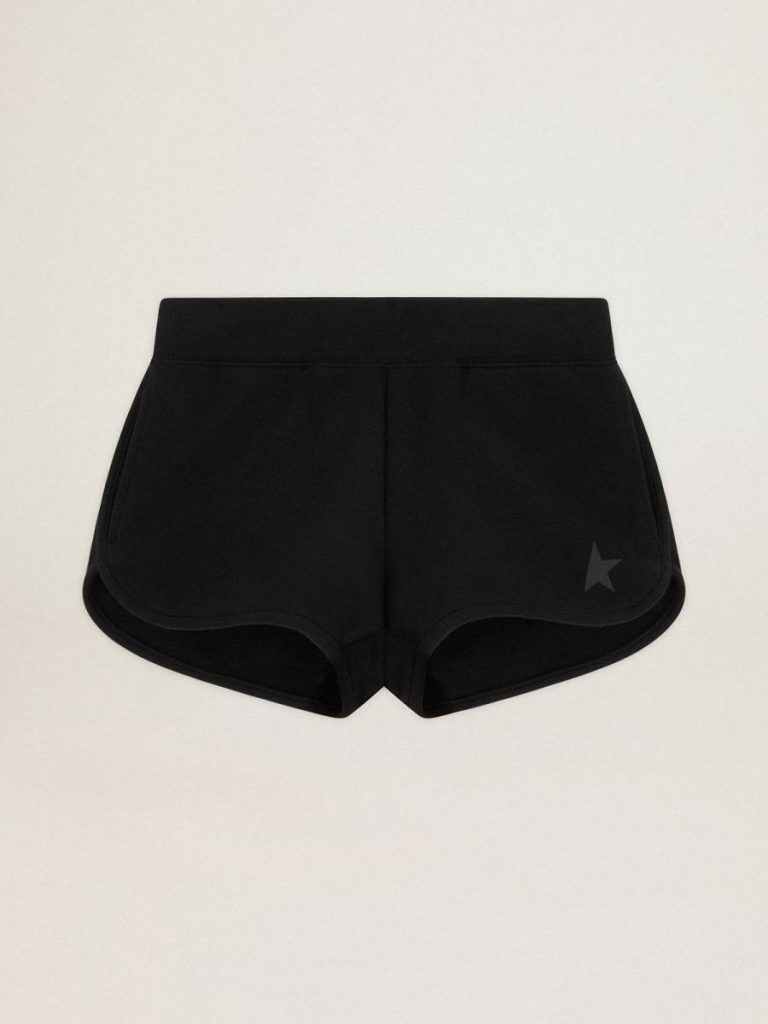 Skirts & Shorts Women's Black Shorts With Tone-On-Tone Star Women Black Golden Goose - 1
