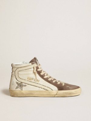 Slide In Nappa With Glitter Star And Patent Leather Flash Slide Golden Goose Women - 1