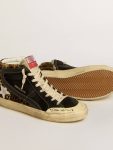 Slide Slide Penstar Ltd In Leopard-Print Pony Skin With Silver Star And Black Flash Women Golden Goose - 3