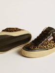 Soul Star In Leopard-Print Pony Skin With Black Nappa Leather Heel Tab And Inserts Ggdb Classics Women Golden Goose - 3