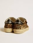 Soul Star In Leopard-Print Pony Skin With Black Nappa Leather Heel Tab And Inserts Ggdb Classics Women Golden Goose - 4