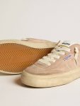 Soul Star In Pink Suede With Milk-White Leather Heel Tab Women Ggdb Classics Golden Goose - 4