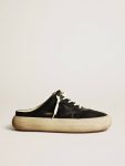 Space-Star Men's Space-Star Sabots In Black Nylon With Black Leather Star Men Golden Goose - 1