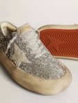 Space-Star Women's Space-Star In Silver Glitter With Ice-Gray Star Golden Goose Women - 3