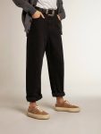 Space-Star Women's Space-Star In Tobacco-Colored Suede With Perforated Star Women Golden Goose - 3