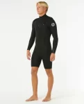 Springsuits Men Rip Curl Mens Dawn Patrol 2/2 Long Sleeve Chest Zip Springsuit - 2
