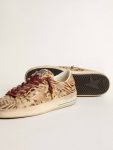 Stardan Women's Stardan Ltd In Animal-Print Pony Skin With Gold Glitter Star Women Golden Goose - 3