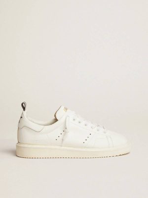 Starter Golden Goose Men Men's Starter In Leather With Star On The Heel Tab - 1