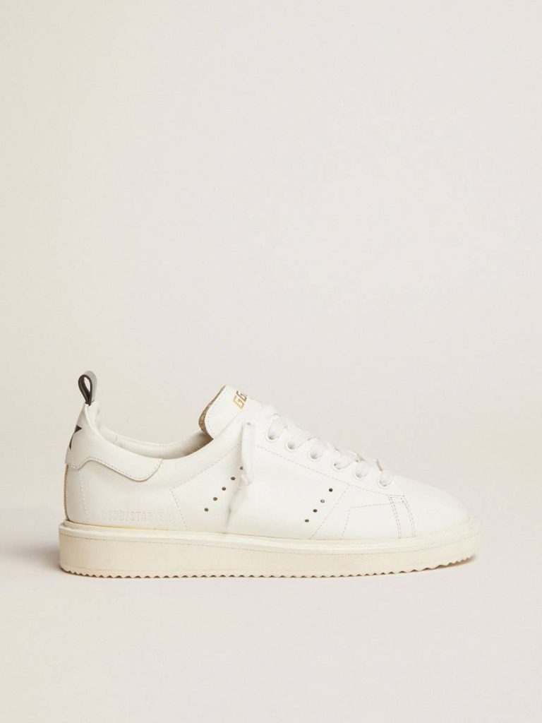 Starter Golden Goose Women Starter Sneakers In Total White Leather - 1