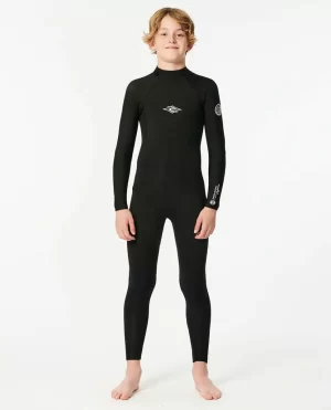 Steamers Kids Junior Dawn Patrol Back Zip 4/3 Fullsuit Wetsuit Rip Curl - 1