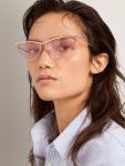Sunframe Cat-Eye Style With Pink Frame And Lenses Women Golden Goose Rose Gold Sunglasses - 3