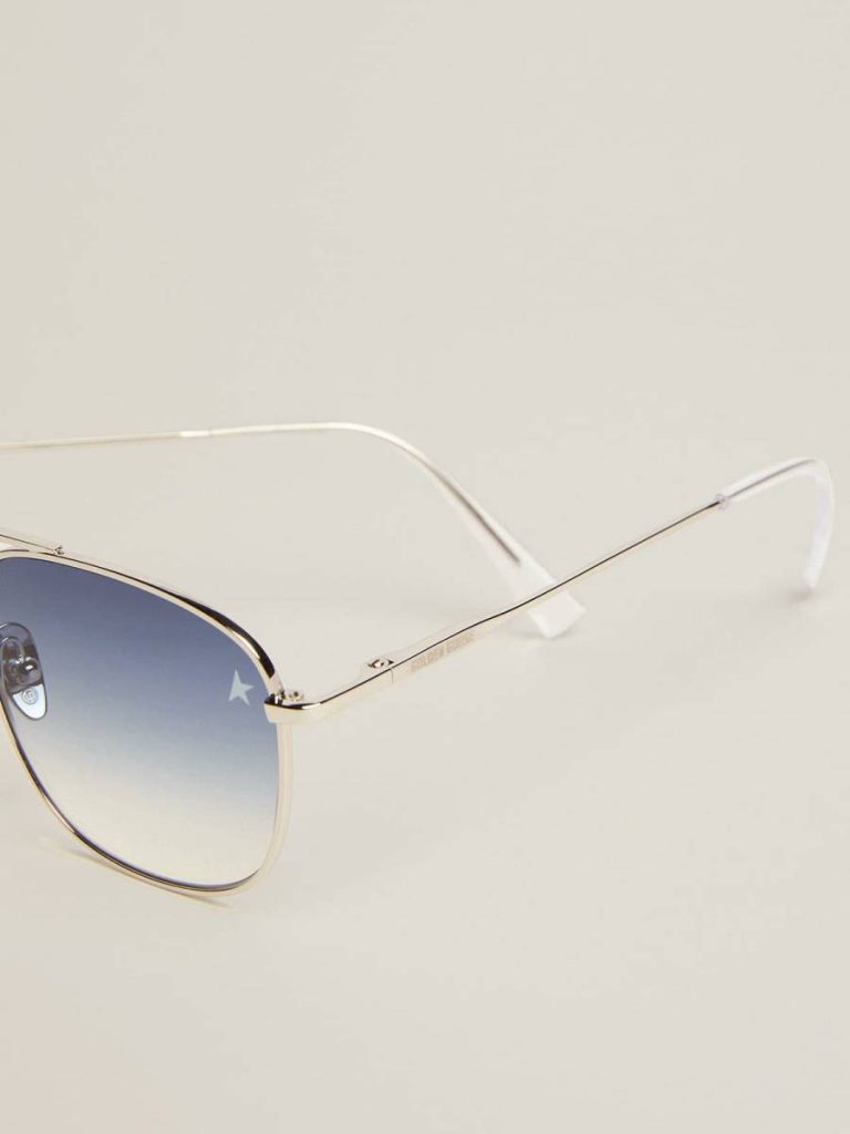 Sunglasses Golden Goose Women Silver Sunframe Roger Aviator Model With Silver Frame - 2