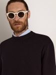 Sunglasses Panthos Model With White Frame And Gold Details Women Golden Goose White Sunglasses - 4