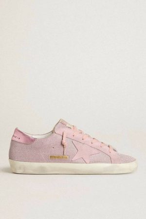 Super-Star Golden Goose Super-Star Ltd In Glitter With Suede Star And Leather Heel Tab Women - 1