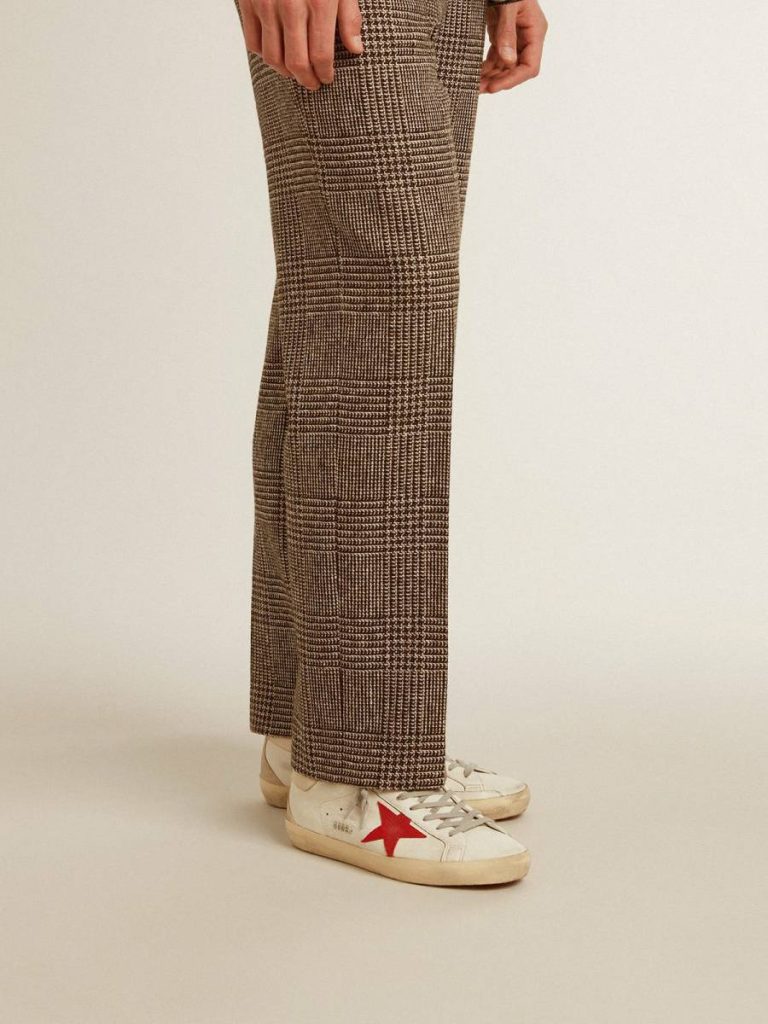 Super-Star Men Golden Goose Men's Super-Star In Nappa With Red Star And Cream Leather Heel Tab - 3