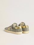 Super-Star Men Golden Goose Super-Star In Gray Suede With Gold Metallic Leather Star And Heel Tab - 4