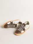 Super-Star Men Men's Super-Star Ltd With Brown Suede Star And Heel Tab Golden Goose - 2