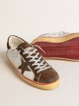 Super-Star Men Men's Super-Star Ltd With Brown Suede Star And Heel Tab Golden Goose - 4