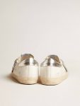 Super-Star Men's Super-Star In White Leather With Black Nubuck Star And Silver Metallic Leather Heel Tab Men Golden Goose - 4