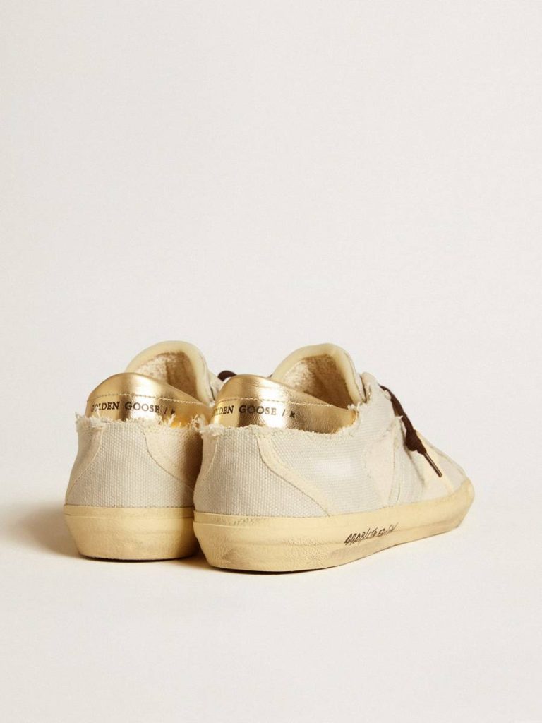 Super-Star Men's Super-Star Ltd In Canvas With Tpu Star And Leather Heel Tab Men Golden Goose - 4