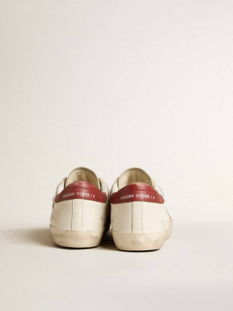 Super-Star Men's Super-Star Ltd In Suede With Green Metallic Star And Red Heel Tab Golden Goose Men - 4