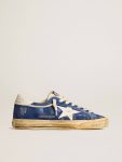 Super-Star Super-Star In Blue Suede With White Leather Star And Heel Tab Golden Goose Men - 1