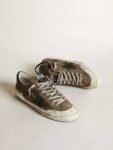 Super-Star Super-Star Ltd In Military-Green Suede With Screen-Printed Star Golden Goose Men - 2