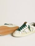 Super-Star Women’s Super-Star Lab In White Leather With White Star And Black Heel Tab Women Golden Goose - 3
