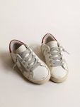 Super-Star Young With Suede Star And Red Leather Heel Tab Golden Goose White Kids Boys (4-10 Years) - 2
