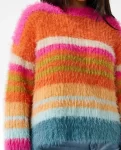 Sweaters Rip Curl Women Hibiscus Heat Chunky Stripe Knit - 5