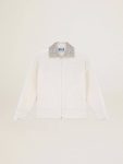 Sweatshirts Golden Goose Women Papyrus White Papyrus White Denise Star Collection Zipped Sweatshirt With Crystal Collar - 1