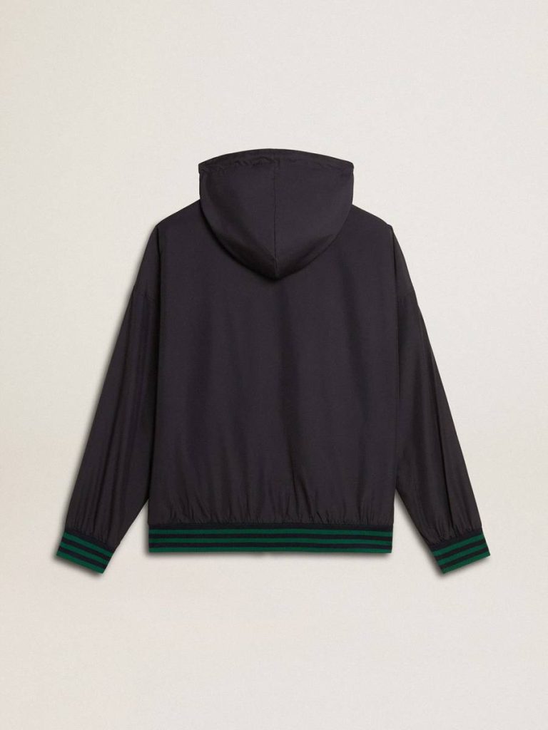 Sweatshirts Men's Green And Blue Reversible Hooded Sweatshirt Blue And Green Women Golden Goose - 3