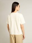 T-Shirt In Aged White With Reverse Logo On The Back - Jersey Capsule T-Shirts & Tops Aged White Women Golden Goose - 4
