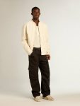 T-Shirts & Polo Shirts Men's Long-Sleeved T-Shirt In Panama-Colored Linen Golden Goose Panama Men - 3