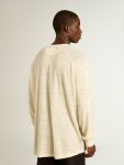T-Shirts & Polo Shirts Men's Long-Sleeved T-Shirt In Panama-Colored Linen Golden Goose Panama Men - 4