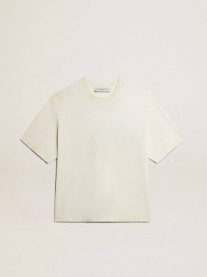 T-Shirts & Tops Aged White Women Aged White Cny T-Shirt Golden Goose - 1