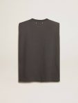 T-Shirts & Tops Golden Goose Anthracite Gray Sleeveless T-Shirt Anthracite Gray Women - 2