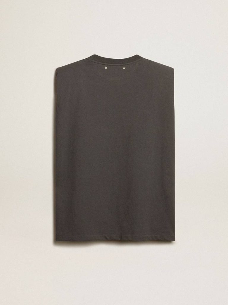 T-Shirts & Tops Golden Goose Anthracite Gray Sleeveless T-Shirt Anthracite Gray Women - 2