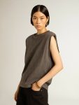 T-Shirts & Tops Golden Goose Anthracite Gray Sleeveless T-Shirt Anthracite Gray Women - 3